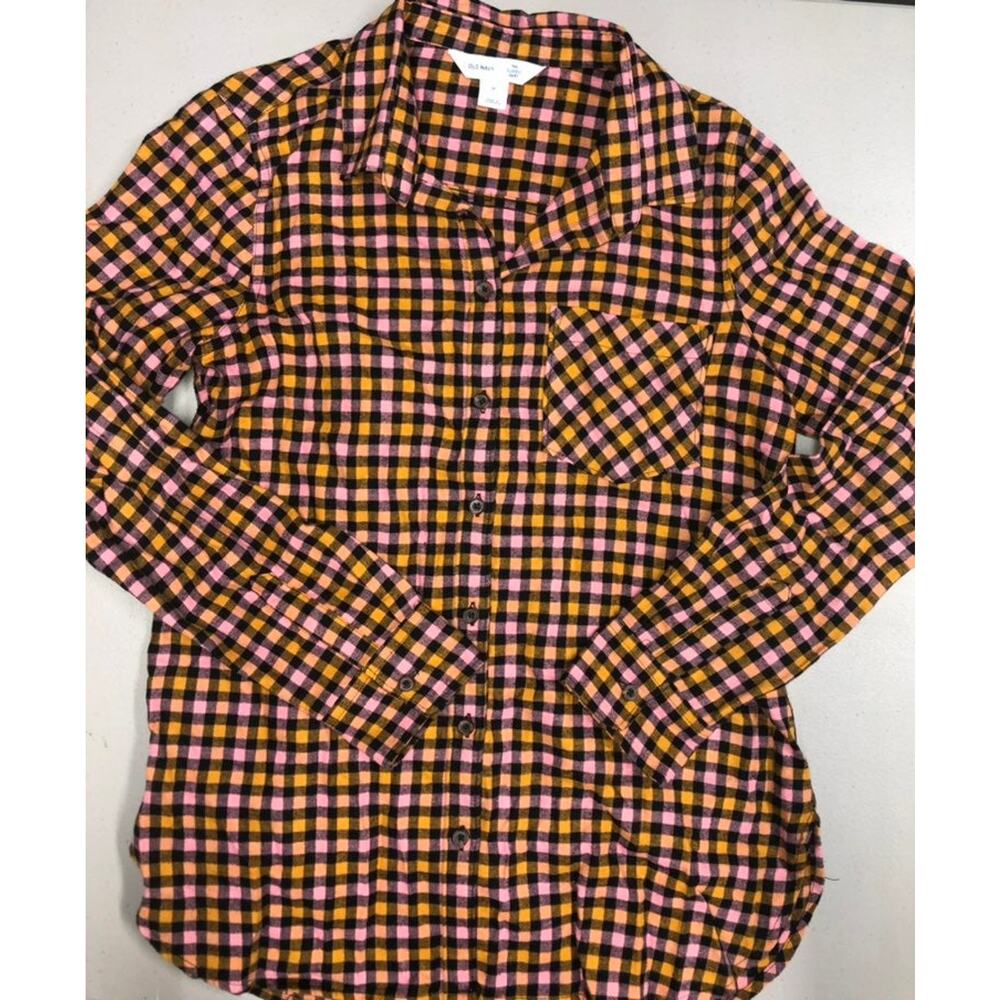 Old Navy Flannel Shirt Womens M EUC